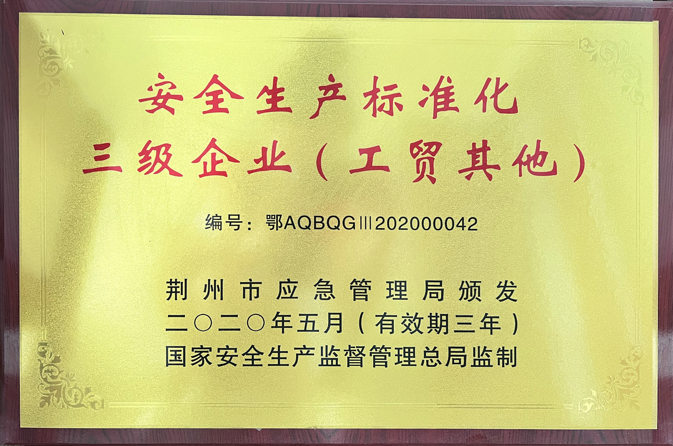 安全生产标准化三级企业